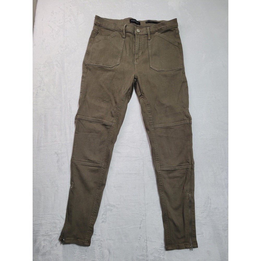 Banana Republic Pants Womens 29 Moto Skinny Ankle Zip Utility